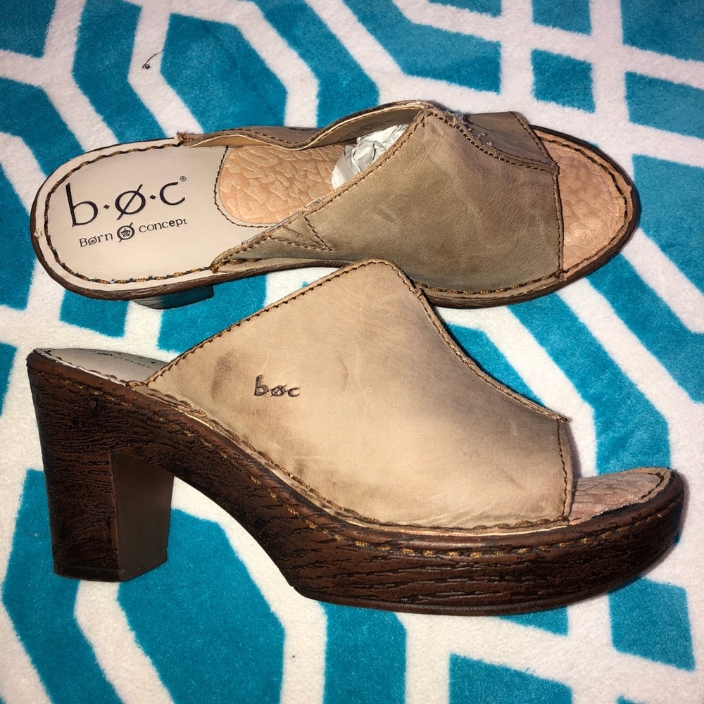 BOC Born Concept Clog platform heels